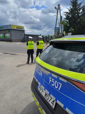 policjantki podczas pracy statycznej.