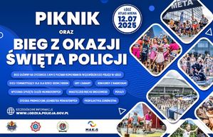 plakat pikniku Bezpieczne Wakacje z Mundurem