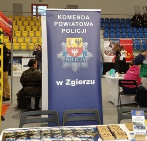 Baner z Komendy Powiatowej Policji w Zgierzu