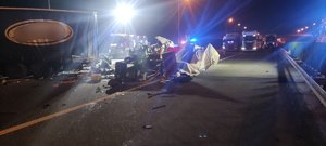 miejsce wypadku drogowego