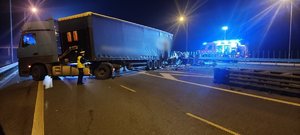 miejsce wypadku drogowego