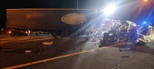 miejsce wypadku drogowego