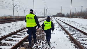 Policjanci biorący udział w operacji TOR