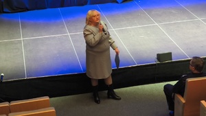 Zaproszeni goście podczas obchodów 100-lecia Kobiet w Policji