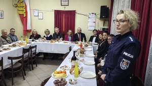 Policjanci podczas spotkania