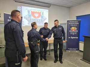 Odprawa roczna w Komendzie Powiatowej Policji w Zgierzu